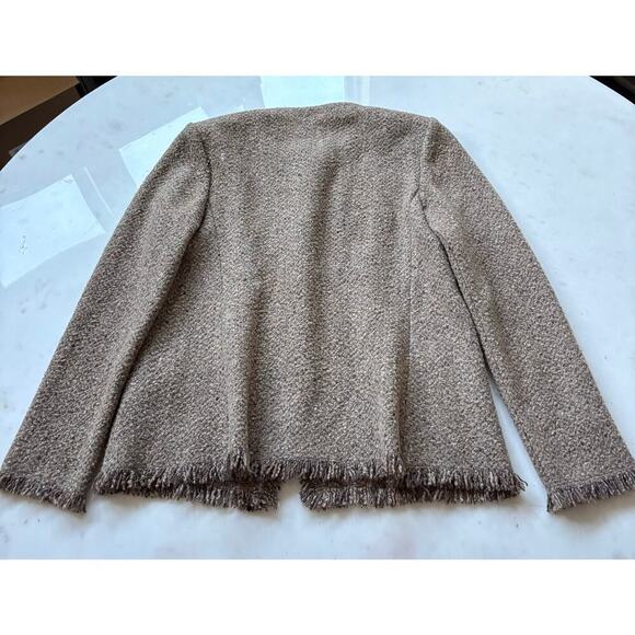 Ralph Lauren Purple Label Cardigan Tweed Wool Cashmere Sweater Jacket Runway 10 - Picture 5 of 8